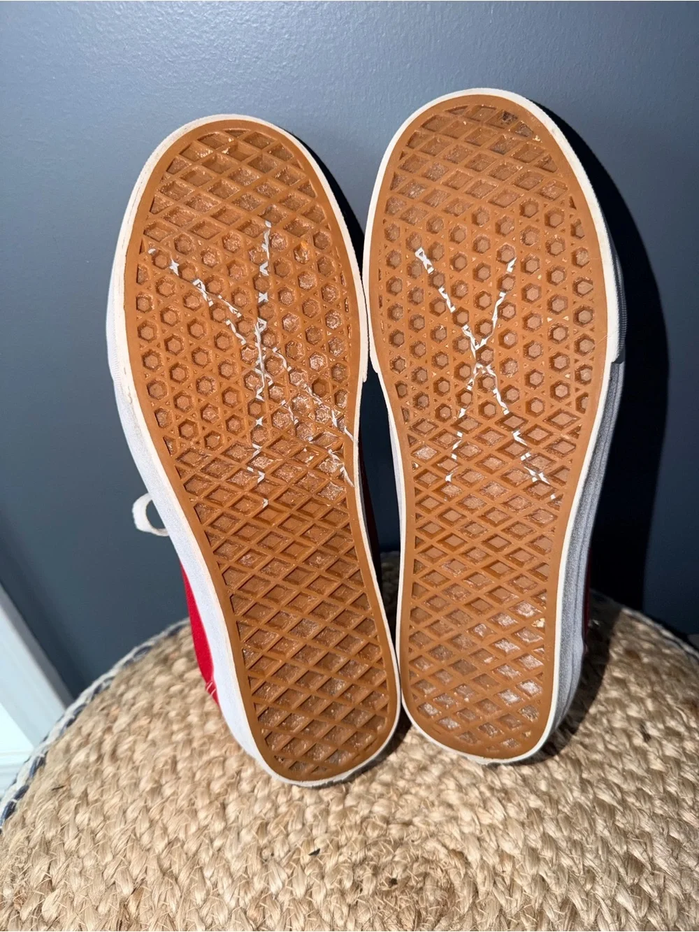 Vans red sneakers